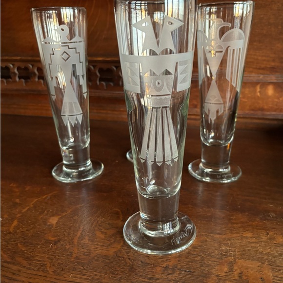 NWOT - VINTAGE ART GLASS - LUXURY FLUTES - Picture 8 of 10